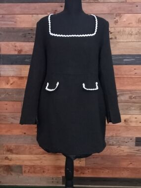 NWOT Budieliao Tweed Micro Mini  Tweed Dress - Large
